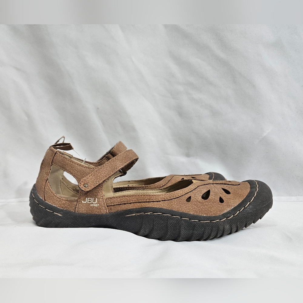 JBU Brown Mary Jane Sandals Womens Size 6 - Picture 6 of 11